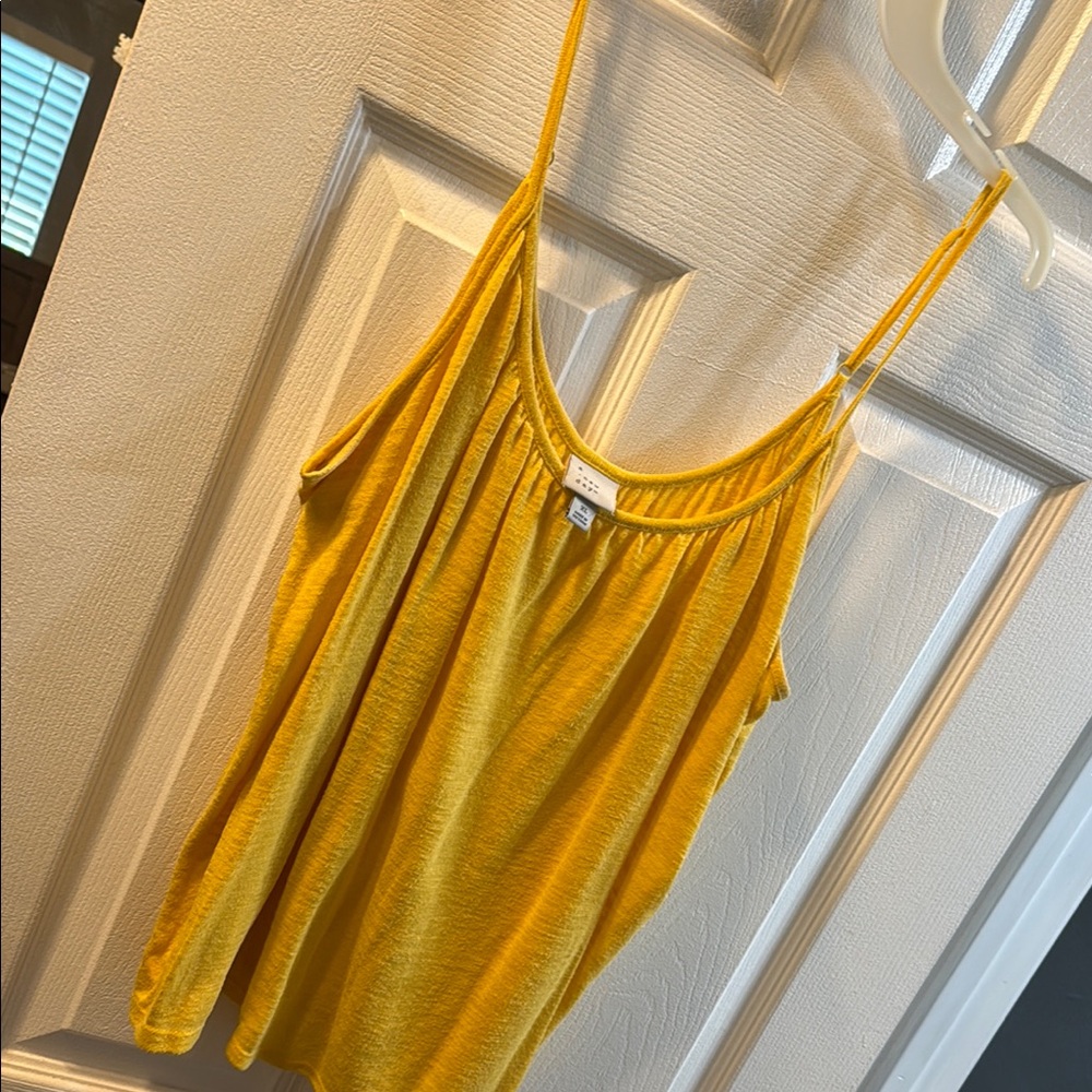 A New Day Yellow Relaxed Camisole Top